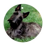 Scottish Terrier Scottie Ornament (Round)