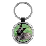 Scottish Terrier Scottie Key Chain (Round)