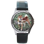 Shiba Inu Round Metal Watch