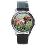 Vizsla Round Metal Watch