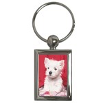 West Highland Terrier Westie Key Chain (Rectangle)