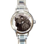 Water Spaniel Round Italian Charm Watch