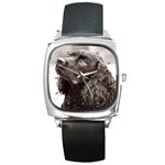 Water Spaniel Square Metal Watch