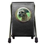 Border Terrier Pen Holder Desk Clock