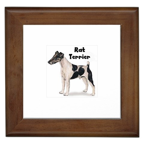 Rat Terrier Framed Tile from ArtsNow.com Front