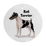 Rat Terrier Ornament (Round)