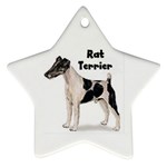 Rat Terrier Ornament (Star)