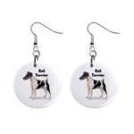 Rat Terrier 1  Button Earrings