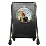 Yorkshire Terrier Yorkie Pen Holder Desk Clock