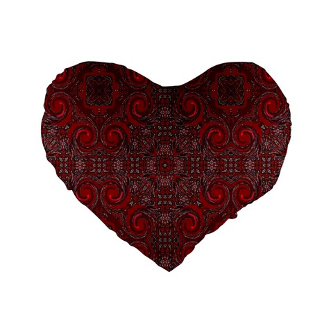 Red Mystic 16  Premium Heart Shape Cushion  from ArtsNow.com Front