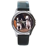 Jack Russell Terrier Round Metal Watch