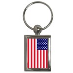 American Flag USA Key Chain (Rectangle)