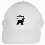 I Love My Afghan Hound Black White Cap