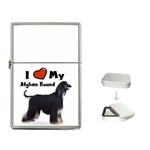 I Love My Afghan Hound Black Flip Top Lighter