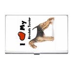 I Love My Airedale Terrier Business Card Holder