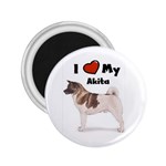 I Love My Akita 2.25  Magnet