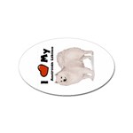 I Love My American Eskimo Sticker (Oval)