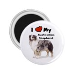 I Love My Australian Shepherd 2.25  Magnet