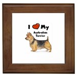 I Love My Australian Terrier Framed Tile