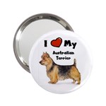 I Love My Australian Terrier 2.25  Handbag Mirror