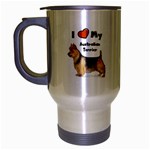 I Love My Australian Terrier Travel Mug (Silver Gray)