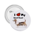 I Love My Basset Hound 2.25  Button