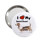 I Love My Basset Hound 2.25  Handbag Mirror