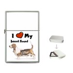 I Love My Basset Hound Flip Top Lighter