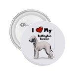 I Love My Bedlington Terrier 2.25  Button