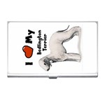 I Love My Bedlington Terrier Business Card Holder