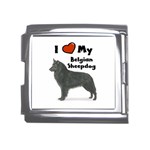 I Love My Belgian Sheepdog Mega Link Italian Charm (18mm)