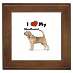 I Love My Bloodhound Framed Tile