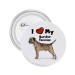 I Love My Border Terrier 2.25  Button