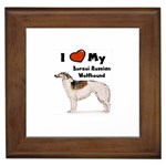 I Love My Borzoi Russian Wolfhound Framed Tile