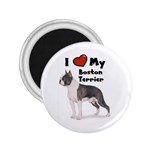 I Love My Boston Terrier 2.25  Magnet