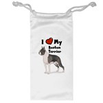 I Love My Boston Terrier Jewelry Bag