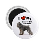 I Love My Bouvier des Flandres 2.25  Magnet