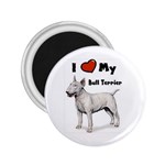 I Love My Bull Terrier 2.25  Magnet