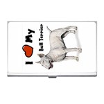 I Love My Bull Terrier Business Card Holder