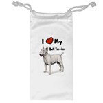 I Love My Bull Terrier Jewelry Bag