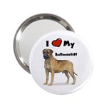 I Love My Bullmastiff 2.25  Handbag Mirror