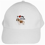 I Love My Cavalier King Charles Spaniel White Cap