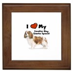 I Love My Cavalier King Charles Spaniel Framed Tile