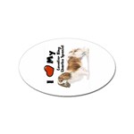 I Love My Cavalier King Charles Spaniel Sticker (Oval)