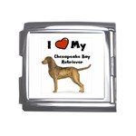 I Love My Chesapeake Bay Retriever Mega Link Italian Charm (18mm)