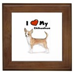 I Love My Chihuahua Framed Tile