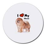 I Love My Chow Chow Round Mousepad