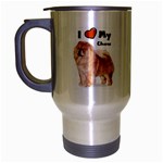 I Love My Chow Chow Travel Mug (Silver Gray)