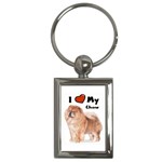 I Love My Chow Chow Key Chain (Rectangle)