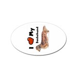 I Love My Dachshund Sticker (Oval)